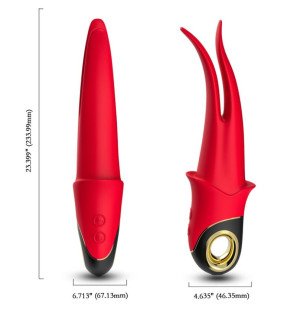 Armony Schaduw Silicone Vibrating Clamp, Red – image 3