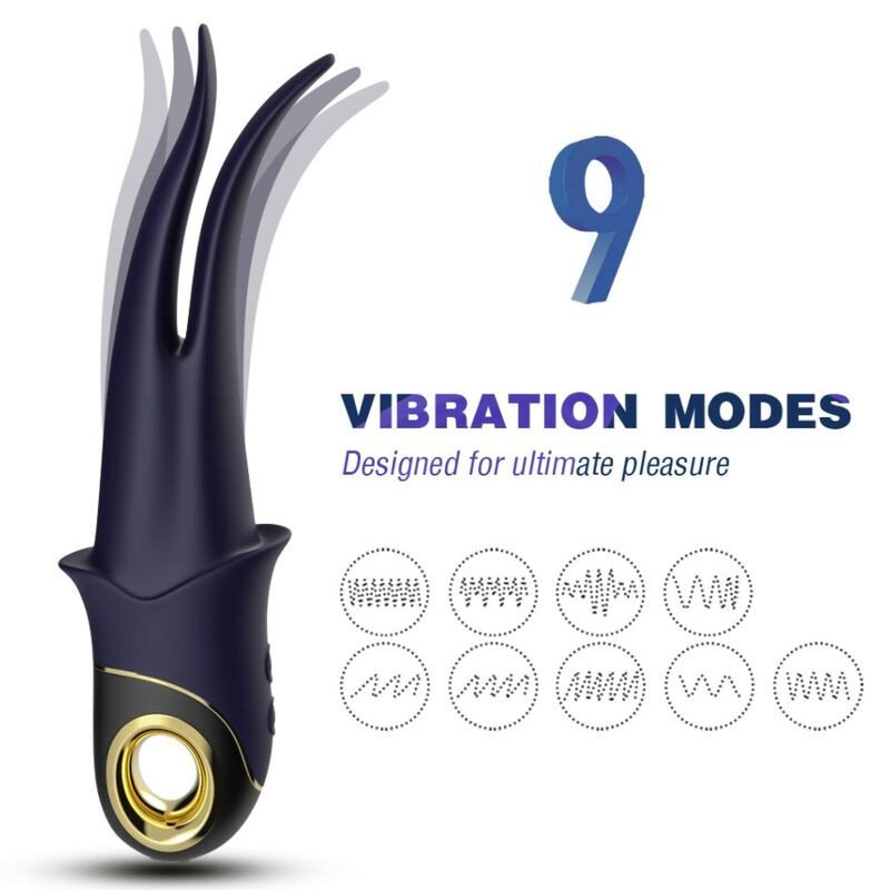 Armony Schaduw dark blue rechargeable vibrator with clamp – image 1