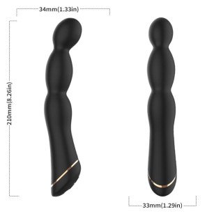 Vibromasseur réglable effet bambou Armony en silicone – photo 1