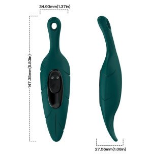 Green Rechargeable Silicone Clitoral Stimulator and Vibrator – image 4