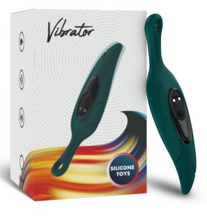 Green Rechargeable Silicone Clitoral Stimulator and Vibrator – image 5