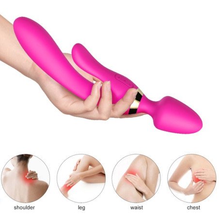 Armony Fuchsia konijn vibrator en massager van silicone