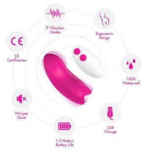 Armony Wearable Clitoral Vibrator with Remote Control, Pink – image 3