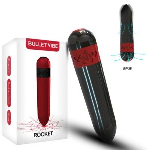 Czarny wibrator punktowy Armony Rocket z pilotem – zdjęcie 5