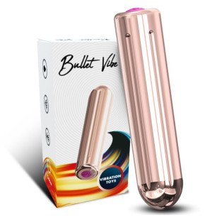 Armony aufladbarer Bullet-Vibrator aus Silikon, 2 x 8,8 cm, gold – Bild 4