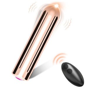 Armony goldener Bullet-Vibrator mit Fernbedienung 2 x 8,8 cm – Bild 1