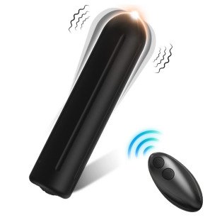 ARMONY oplaadbare bullet vibrator met afstandsbediening, zwart – foto 1