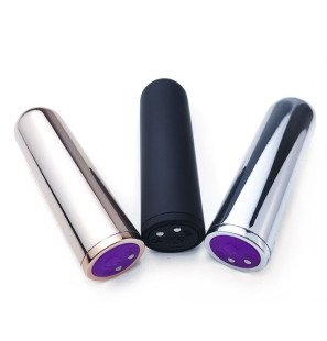 Armony silicone bullet vibrator, silver, 2,1 x 7,9 cm – image 3