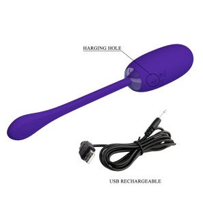 Œuf vibrant étanche et rechargeable Pretty Love Julius lilas – photo 9