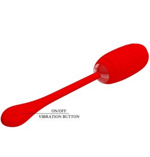 Pretty Love Kirk aufladbares Vibrations-Ei in Rot für intimes Wohlbefinden – Bild 7