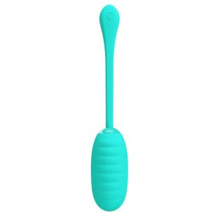 Rechargeable vibrating egg in aqua green – image 2