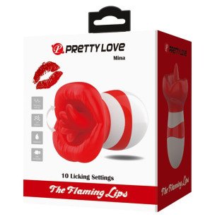 Pretty Love Mina hellroter Zungenstimulator für gezielte Stimulation – Bild 8