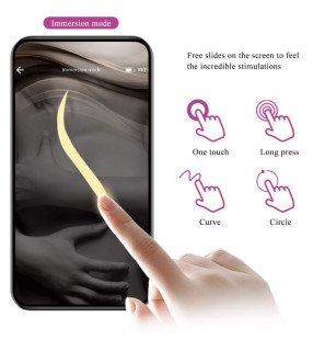 Pretty Love Nimf app-gestuurd vibrerend ei lila – foto 13