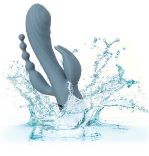CalExotics Triple Ecstasy vibrator, grey – 3,75 cm – image 8