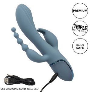 CalExotics Triple Ecstasy vibrator, grey – 3,75 cm – image 10