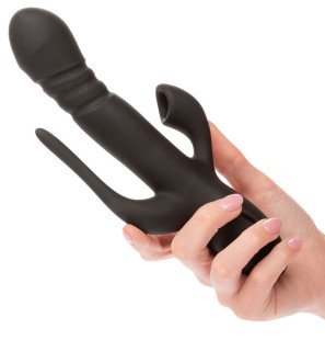Calexotics Euphoria potrójny wibrator czarny – zdjęcie 1