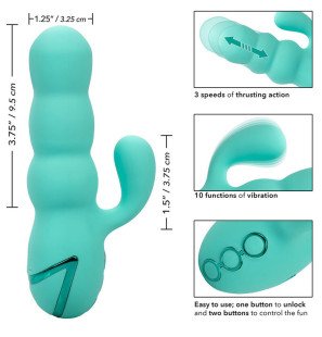 Calexotics Del Mar Diva vibromasseur rabbit vert d’eau – photo 9