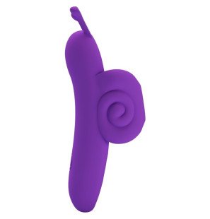Vibromasseur pour doigt violet en forme d’escargot pour une stimulation ciblée – photo 1