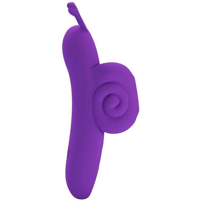 Lila Finger-Vibrator in Schneckenform zur gezielten Stimulation – Bild 1