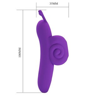 Lila Finger-Vibrator in Schneckenform zur gezielten Stimulation – Bild 5
