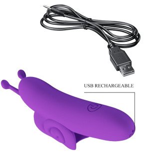 Lila Finger-Vibrator in Schneckenform zur gezielten Stimulation – Bild 7