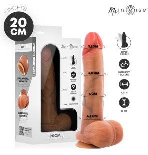 Gary M Realistic Silicone Dildo with Testicles, 20 cm and 4,2 cm Diameter – image 1