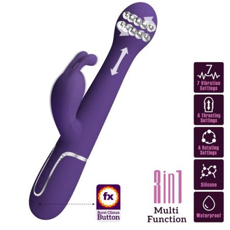 Pretty Love Dejon vibromasseur lapin multifonction violet – photo 2