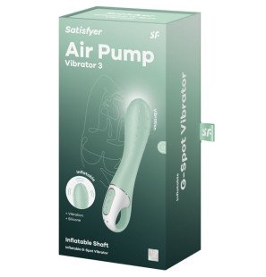 Satisfyer luchtpompvibrator 3 met opblaasbare G-spot, mint, 15 mm – foto 6