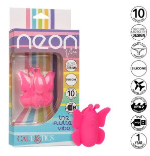 CALEXOTICS Neon Vibes De Flutter Clitoral Stimulator with 10 Vibrations – image 2