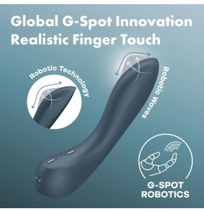 Satisfyer G-Spot Wave 4, vibromasseur avec 12 programmes de vibration, gris foncé – photo 6