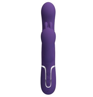 Pretty Love Cammy Triple 4-in-1, fioletowy wielofunkcyjny wibrator typu rabbit – zdjęcie 2