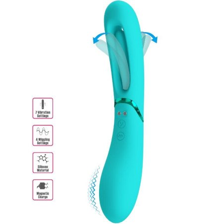 Vibromasseur ROMANCE Lexie pour point G avec 7 vibrations, bleu – photo 1