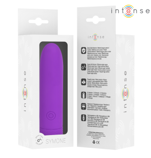 Ładowana przez USB kulka wibrująca Symone, 8 trybów wibracji, fioletowa, 10 x 2,2 cm – zdjęcie 7