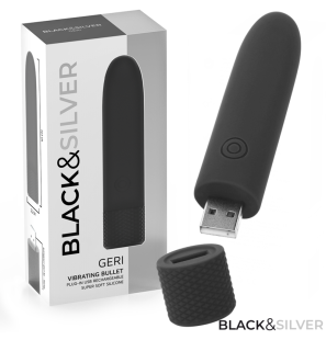 Vibromasseur bullet rechargeable par USB, 8 modes de vibration, noir – photo 1