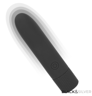 Vibromasseur bullet rechargeable par USB, 8 modes de vibration, noir – photo 2
