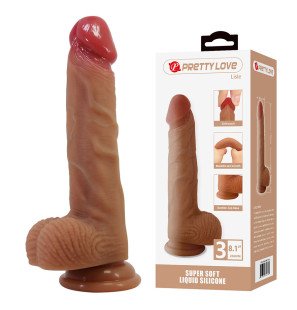 Pretty Love Lisle realistische dildo met zuignap van siliconen 20,6 cm – foto 2
