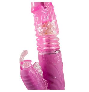 BAILE roterende rabbit vibrator met op-en-neegbeweging, roze, 18,5 cm – foto 4