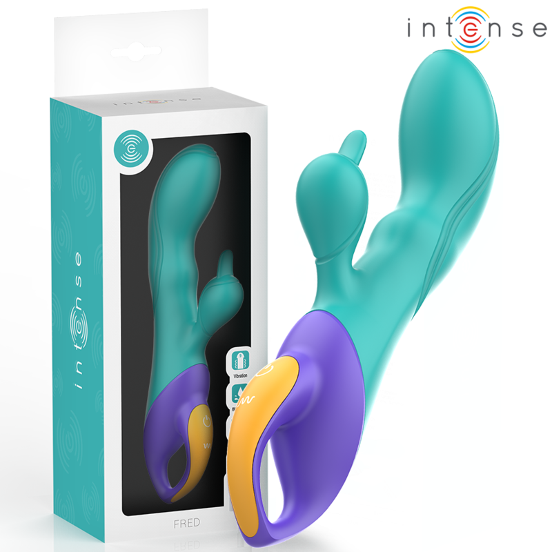 Intense Fred Rabbit-Vibrator in Blau für gezielte Stimulation – Bild 1 Intense Fred Rabbit-Vibrator in Blau für gezielte Stimulation – Bild 1