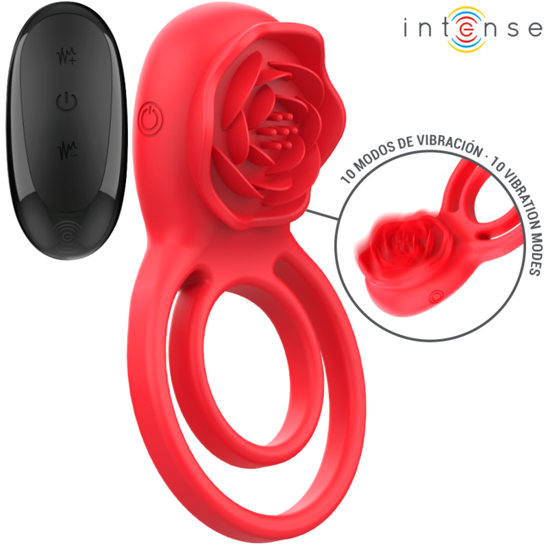 Stimulateur Intense Gail avec 10 vibrations et télécommande, rose – photo 1