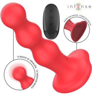 Vibromasseur Cody avec ventouse et télécommande rouge – photo 1