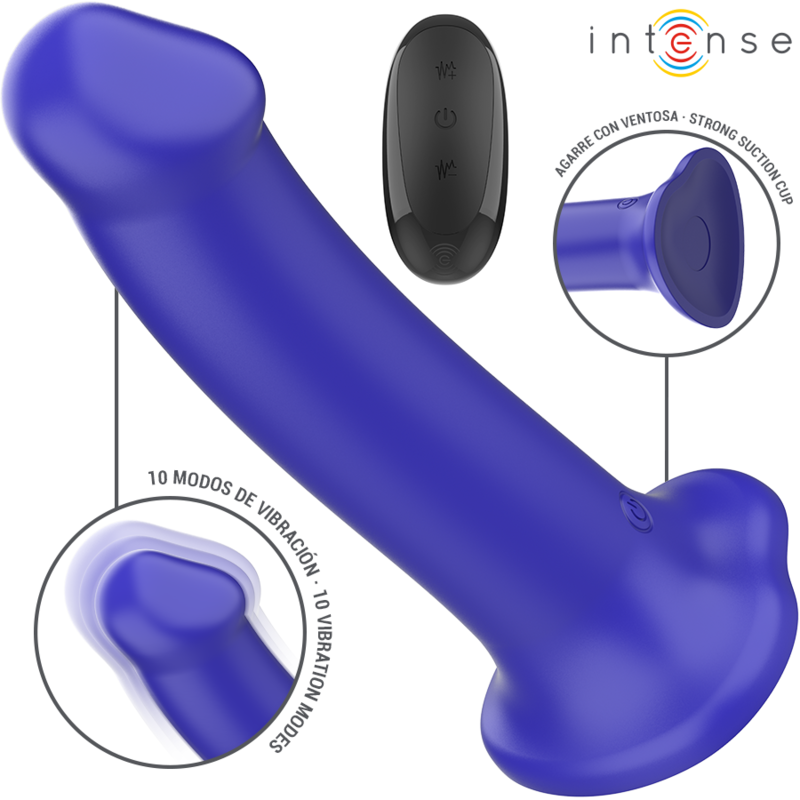 Victoria vibrator with suction cup, 10 vibration settings and remote control – image 1