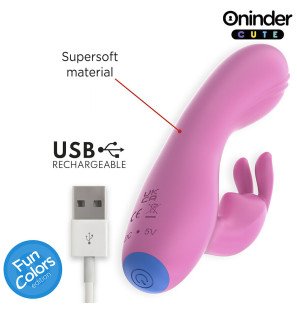 Wibrator sterowany aplikacją do stymulacji punktu G i łechtaczki Love Bunny – zdjęcie 6