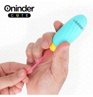 ONINDER CUTE wibrujące jajeczko z obracającymi się silikonowymi klejnotami i aplikacją – zdjęcie 1