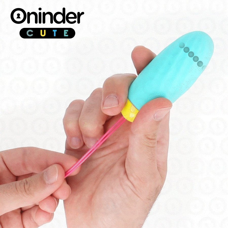 ONINDER CUTE œuf vibrant avec gemmes en silicone rotatives et application – photo 1