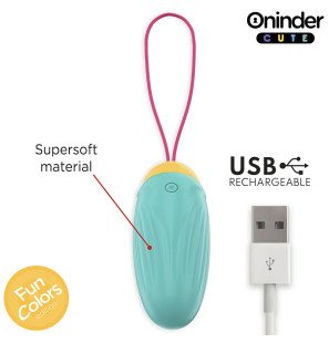 ONINDER CUTE vibrierendes Ei mit rotierenden Silikon-Edelsteinen und App – Bild 7