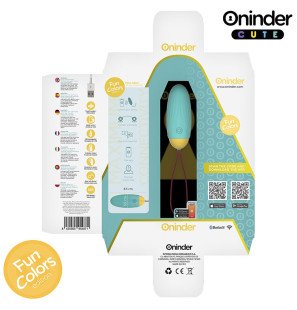 ONINDER CUTE œuf vibrant avec gemmes en silicone rotatives et application – photo 8