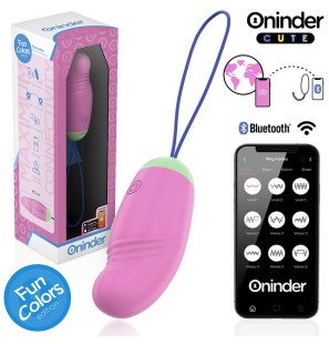 Oninder Cute vibrerend en roterend siliconen ei – foto 3