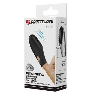 Pretty Love Gilo schwarzer Silikon-Fingervibrator – Bild 8
