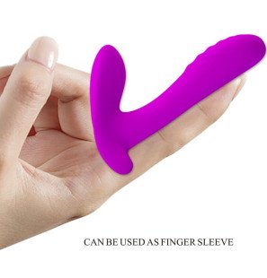 Vibromasseur Pretty Love avec télécommande et 12 vibrations, violet – photo 5