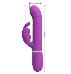 Pretty Love Coale 4-in-1 Multifunctional Rabbit Vibrator, Purple – image 5